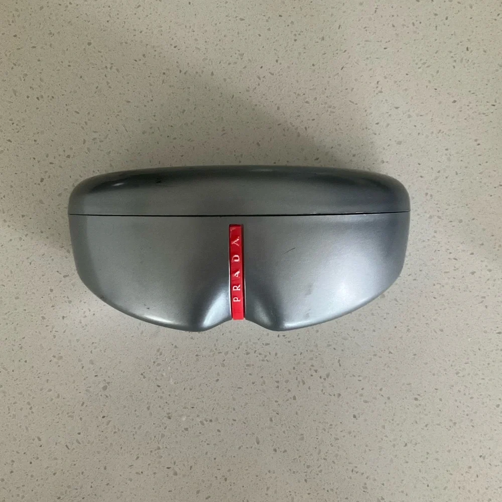 Prada Silver sunglasses case